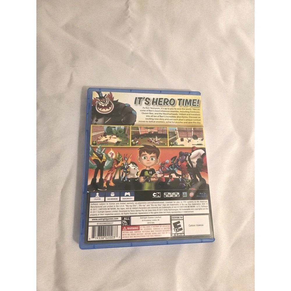 Ben 10 Sony PlayStation 4 Game No Manual Clean Disc Cartoon Network